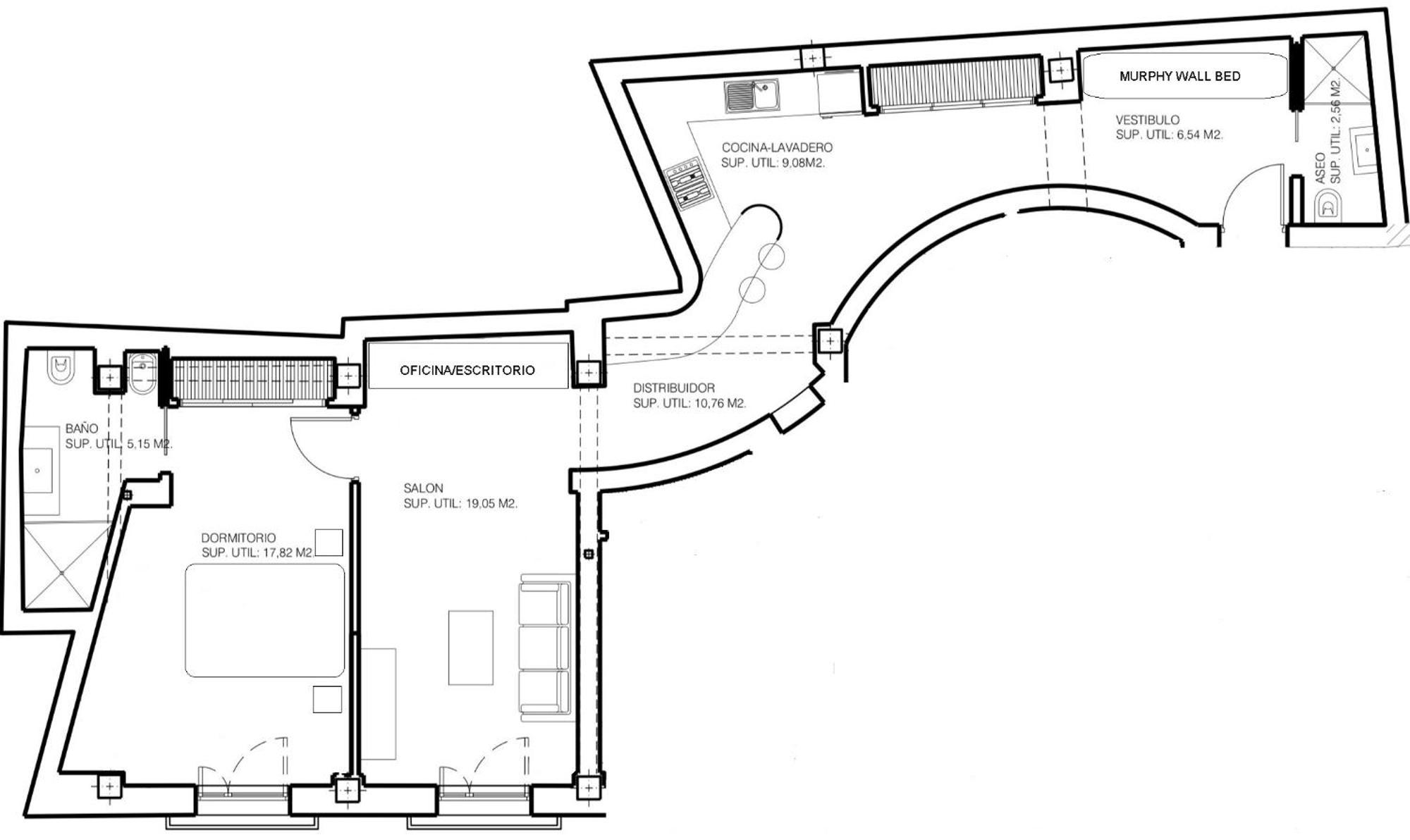 Apartamento One Bedroom, Bed, Sofa Bed, Home-office, Modern, Quiet, Fully Equipped, Powerful Ac, 300 Mbps Fibre, Washer And Dryer Málaga